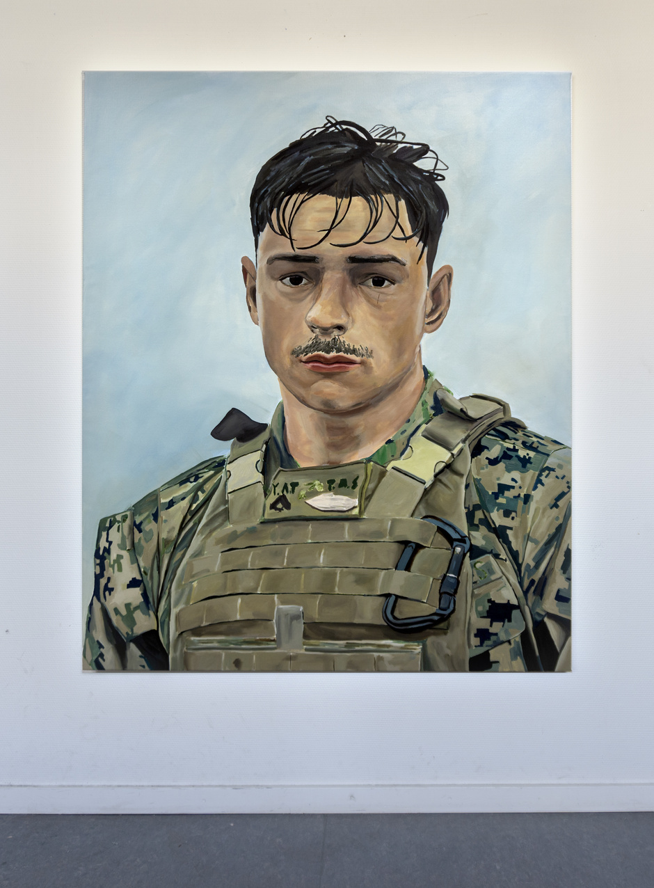 Ryan Cullen, Der Sympathische Imperialist, 2023 (September). Oil on linen 118 x 145cm  © Ryan Cullen